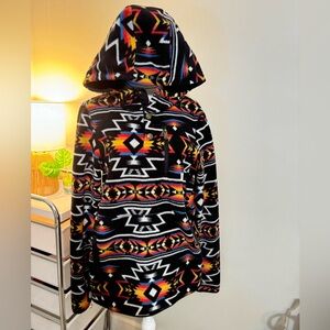 Dravus Fleece Aztec print Hoodie